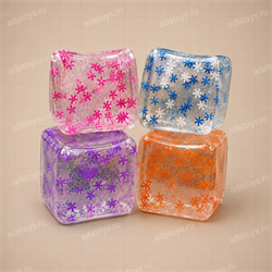 Сквиш cube squeeze - снежинки (микс) 10275
