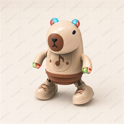 Танцующая свето-музыкальная игрушка - Капибара 10446