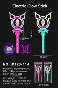 Палочка неон светящийся и музыкальная фигурки 10184