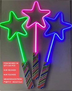 Палочка неонвый звезда 10198