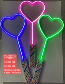 Палочка неонвый сердечко 10199